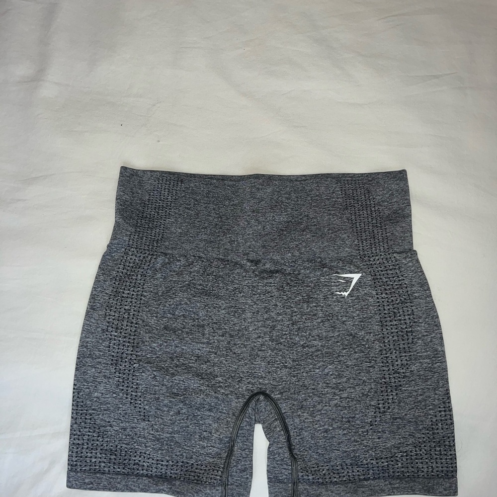 Gymshark Women's Gray High-Waisted Shorts